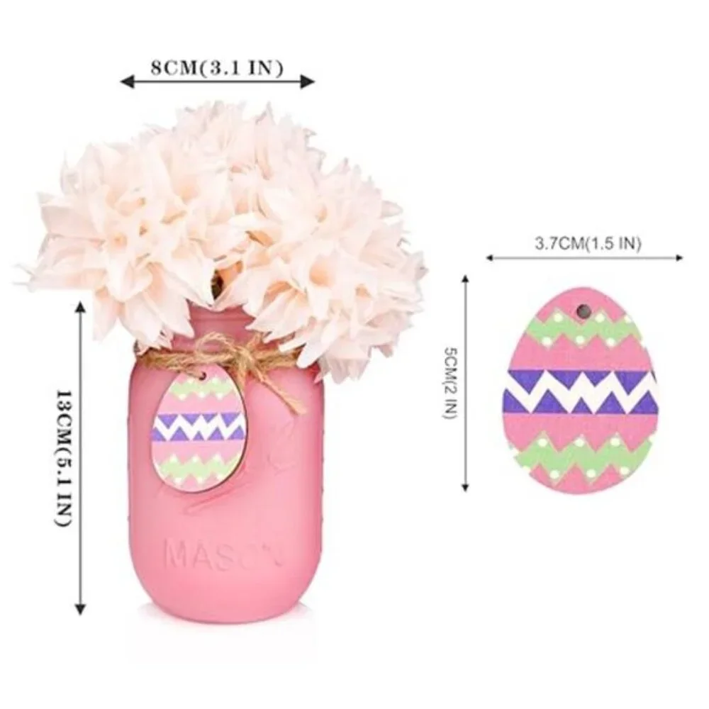Easter Decorations, Easter Mason Jars Decoration, Easter Farmhouse Decor - Picture 3 of 6